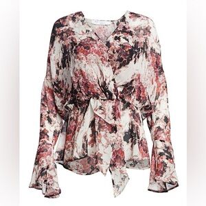 IRO Paradon Bell Sleeve Floral Blouse